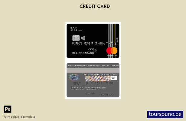 lista para imprimir plantilla de mastercard de gasolina del Banco de Noruega